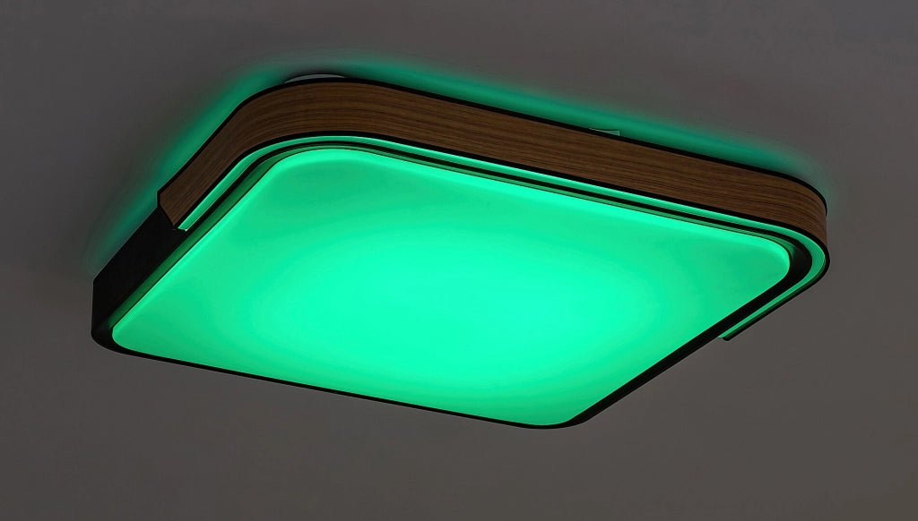 Plafoniera LED RGB Rabalux Arild 50cm 48W nera con telecomando