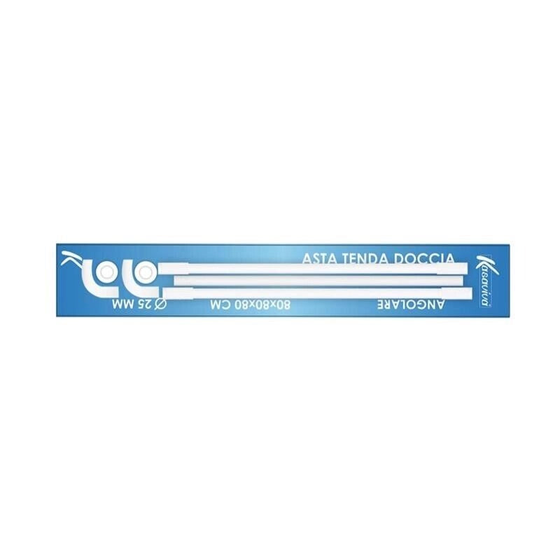 ASTA TENDA DOCCIA 80/80/80CM BIANCA