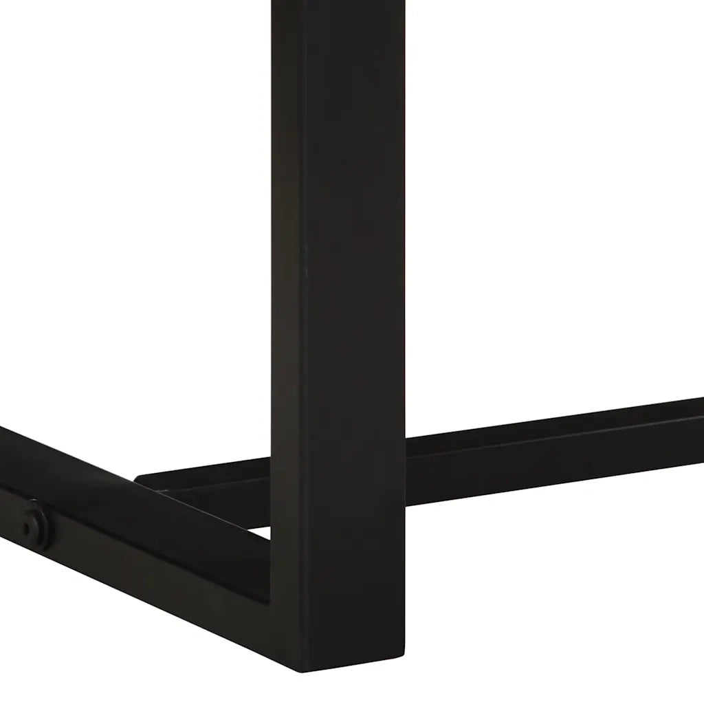 Panca 80x35x45 cm in Legno Massello di Mango Grezzo 4015979