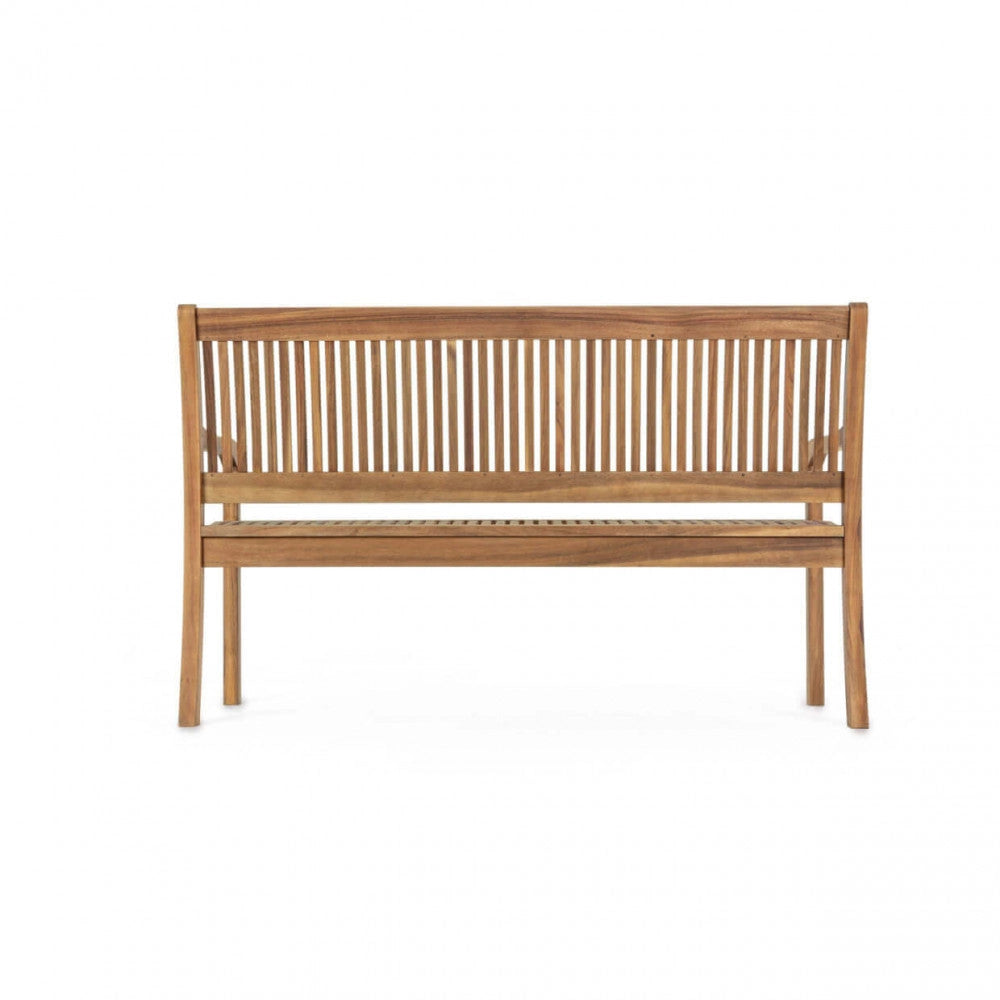 Panca 2 Posti 120x62x88 h cm in Legno Marrone