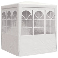 Gazebo Professionale con Pareti 2,5x2,5 m Bianco 90 g/m² 48518