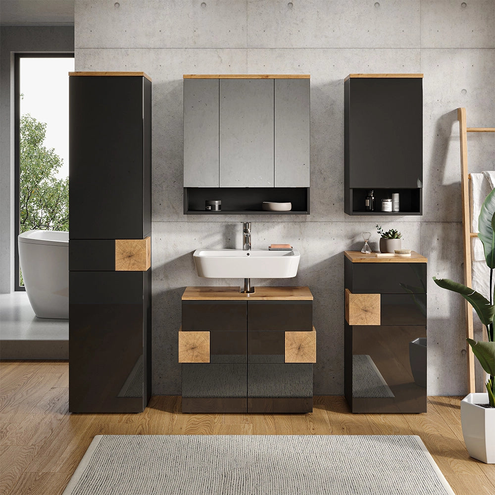 Vicco Specchio contenitore bagno Antracite 70 x 77.5 cm