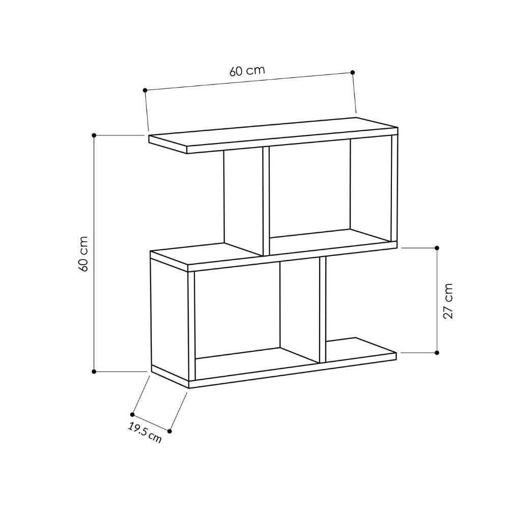 Tavolino da salotto cinnamon Homemania 60x19,5x60H – Design moderno e versatilità