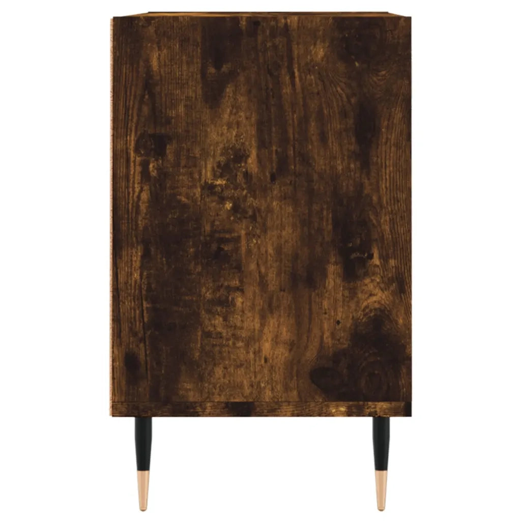 Mobile Porta TV Rovere Fumo 69,5x30x50 cm in Legno Multistrato 826961