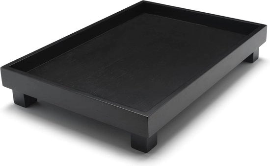 Piattaforma di servizio - Tavolo da cucina - Piattaforma di servizio - Quadrata - 35L x 25P x 6A - Nero opaco