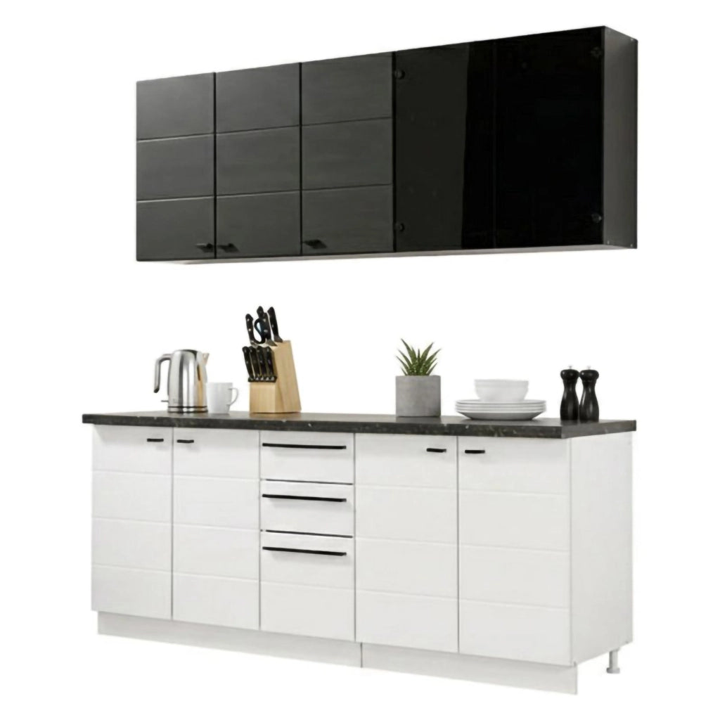 Cucinino Scerni, Cucina 2 Cassetti, Elettrodomestici non inclusi, Bianco