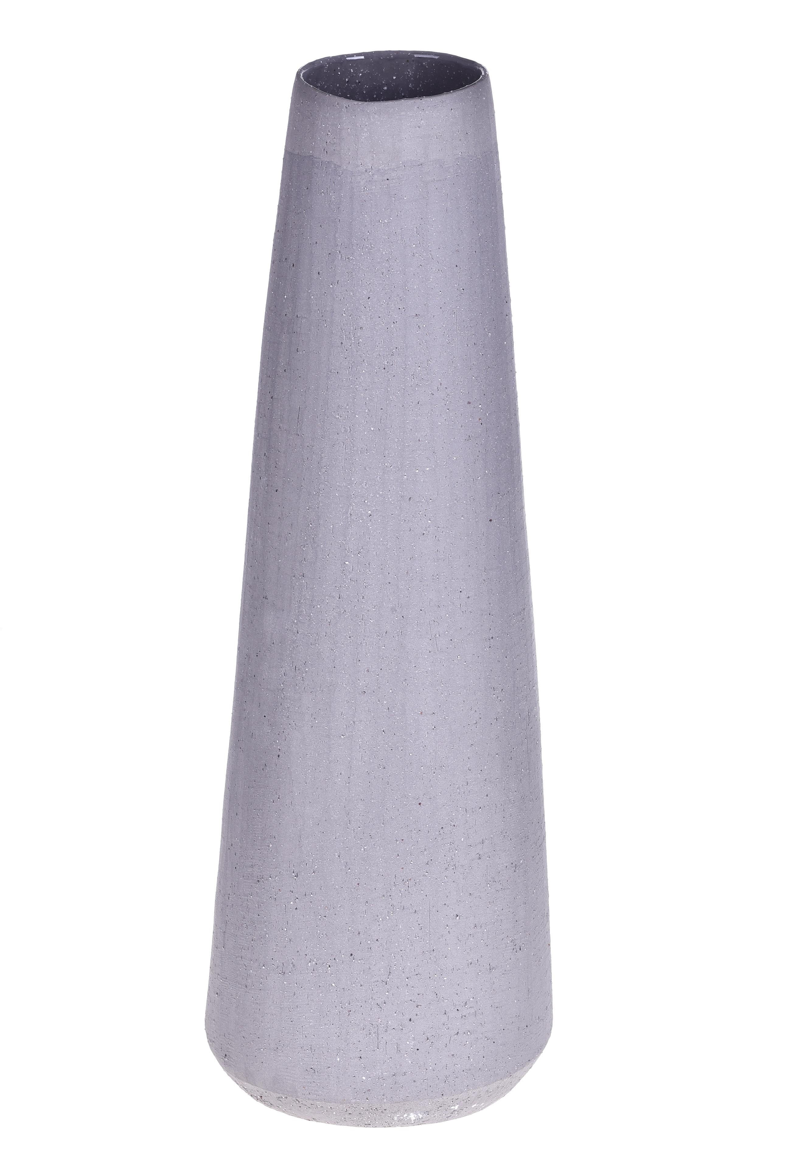 Vaso Cachepot Grey in Ceramica H 54 cm