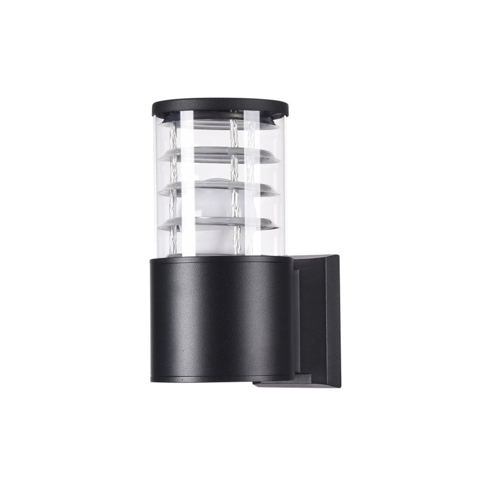 Lampada Da Parete Moderna Da Esterno Alluminio Nero 1 Luce E27 60W Ip54