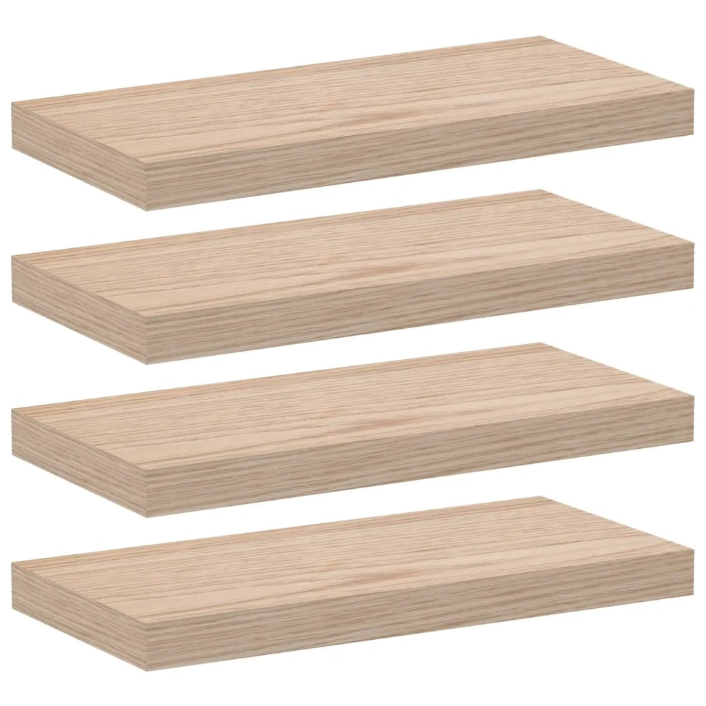 vidaXL Mensole Pensili 4 pz 50x23,5x4 cm in Truciolato