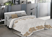 Trapunta Piumone Invernale Linea Pensieri Delicati Disegno New Orsetti - Singolo - Beige