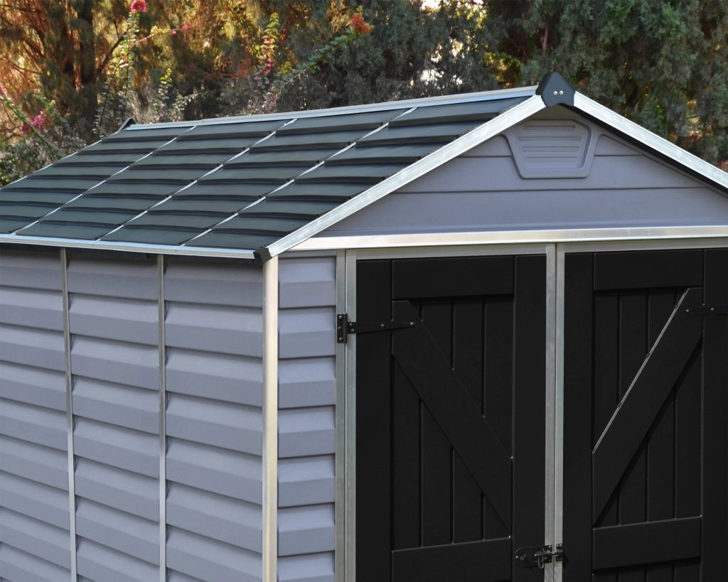 Casetta Da Giardino in Policarbonato Skylight  229X185X217 cm Grigio Deco