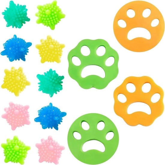 Epilatore per abbigliamento per lavatrice - Raccoglitore di pelo per animali domestici - 14 parti