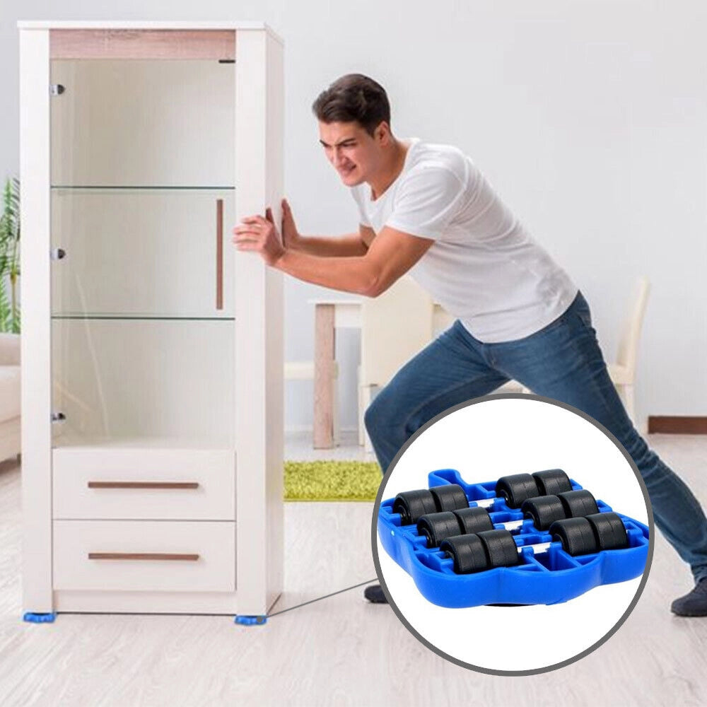Ruote Sposta Mobili Pesanti con Asta Cambio Sollevamento Divano Tavolo 1200kg
