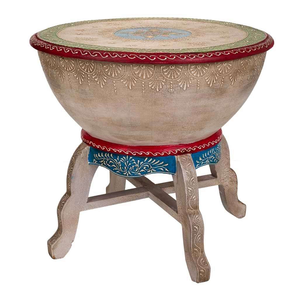 Tamburo in legno multicolore 48x48x44,5h cm