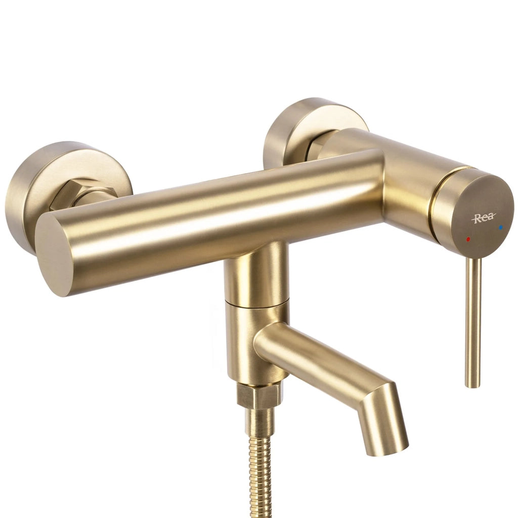 Rubinetto Da Vasca Rea Foss Brush Gold