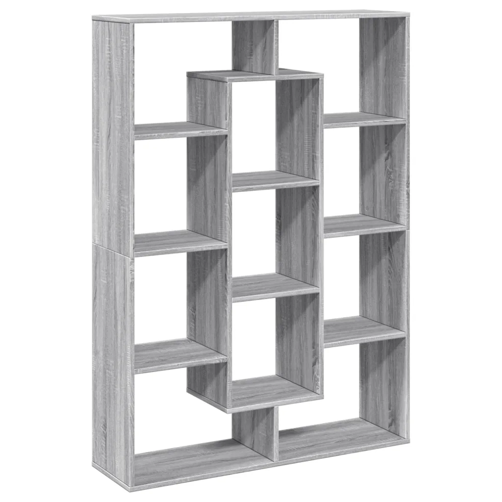 Libreria Grigio Sonoma 102x29x143 cm in Legno Multistrato 3310303