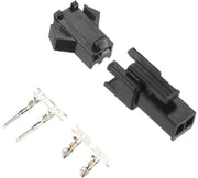 Set di 20 paia di terminali di connessione a compressione 2,5 mm a 2 poli maschio e femmina