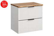 Set mobili bagno 60 cm con piano Adel White 60 x 1401 x 46 cm