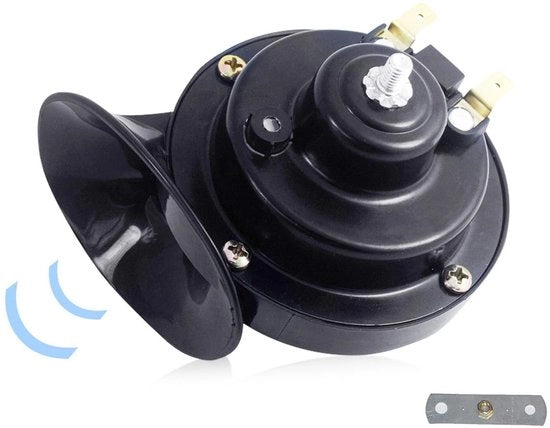 Claxon Acustico 12V - Materiale ABS Durevole - Coperchio in Cuoio - Alta Qualità Acustica - Allarme Acustico