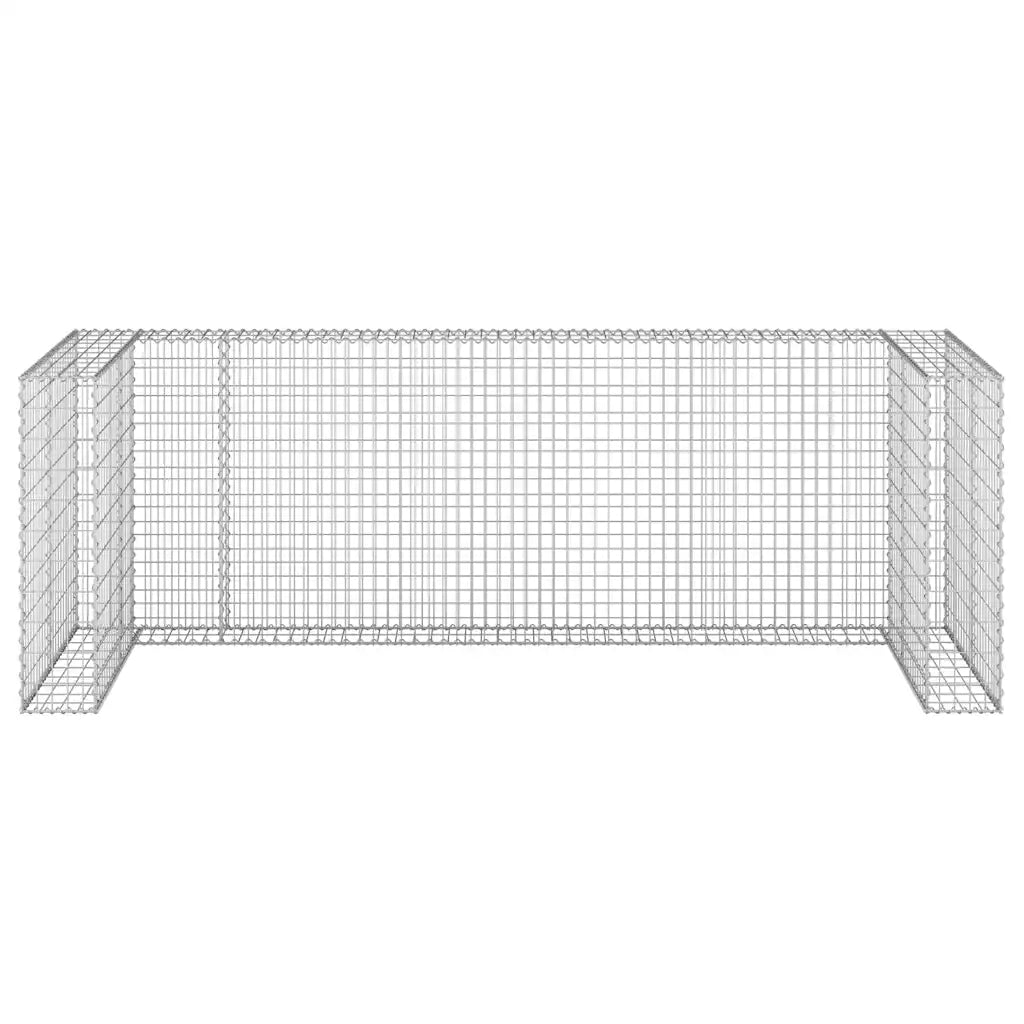 Gabbione per Bidoni in Acciaio Zincato 325x100x110 cm 151301
