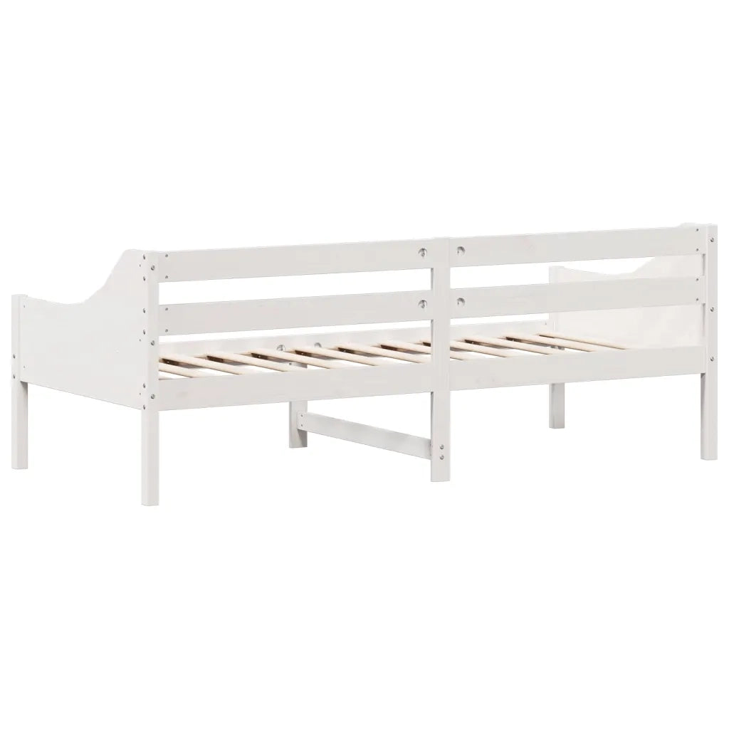 Dormeuse senza Materasso Bianca 80x200 cm Legno Massello Pino