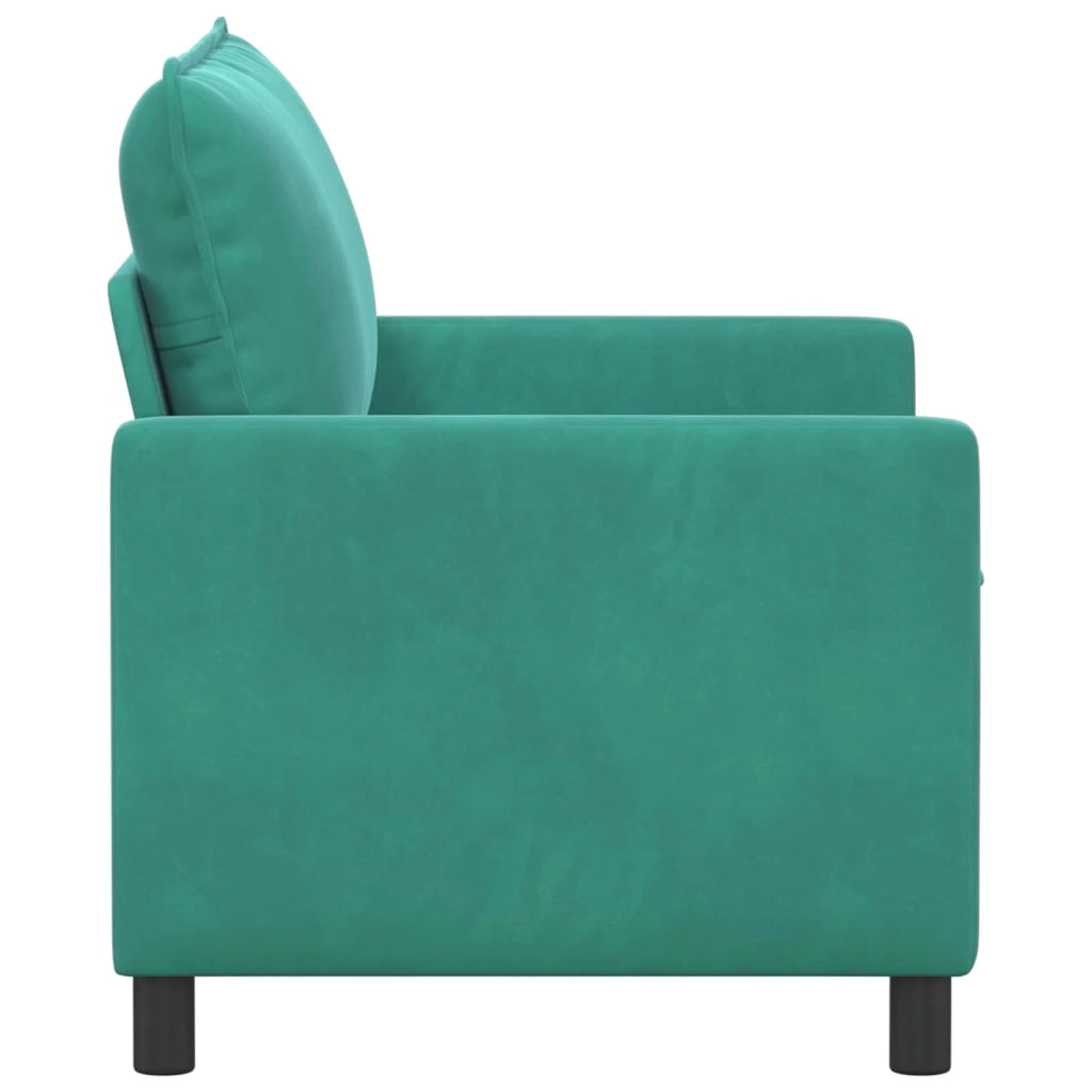 Divano Turchese 126 x 81 x 87,5 cm Velluto