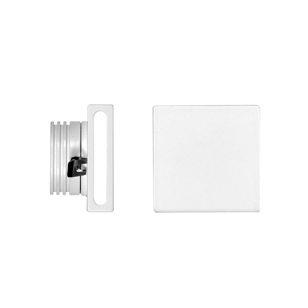 Steps - Luce da incasso segnapasso LED Beneito & Faure - 4W, Luce calda 3000K, 120° - Applique da incasso Quadrata Bianca