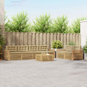 Set di divani da esterno 7 pcs Bianco e Beige 3390093