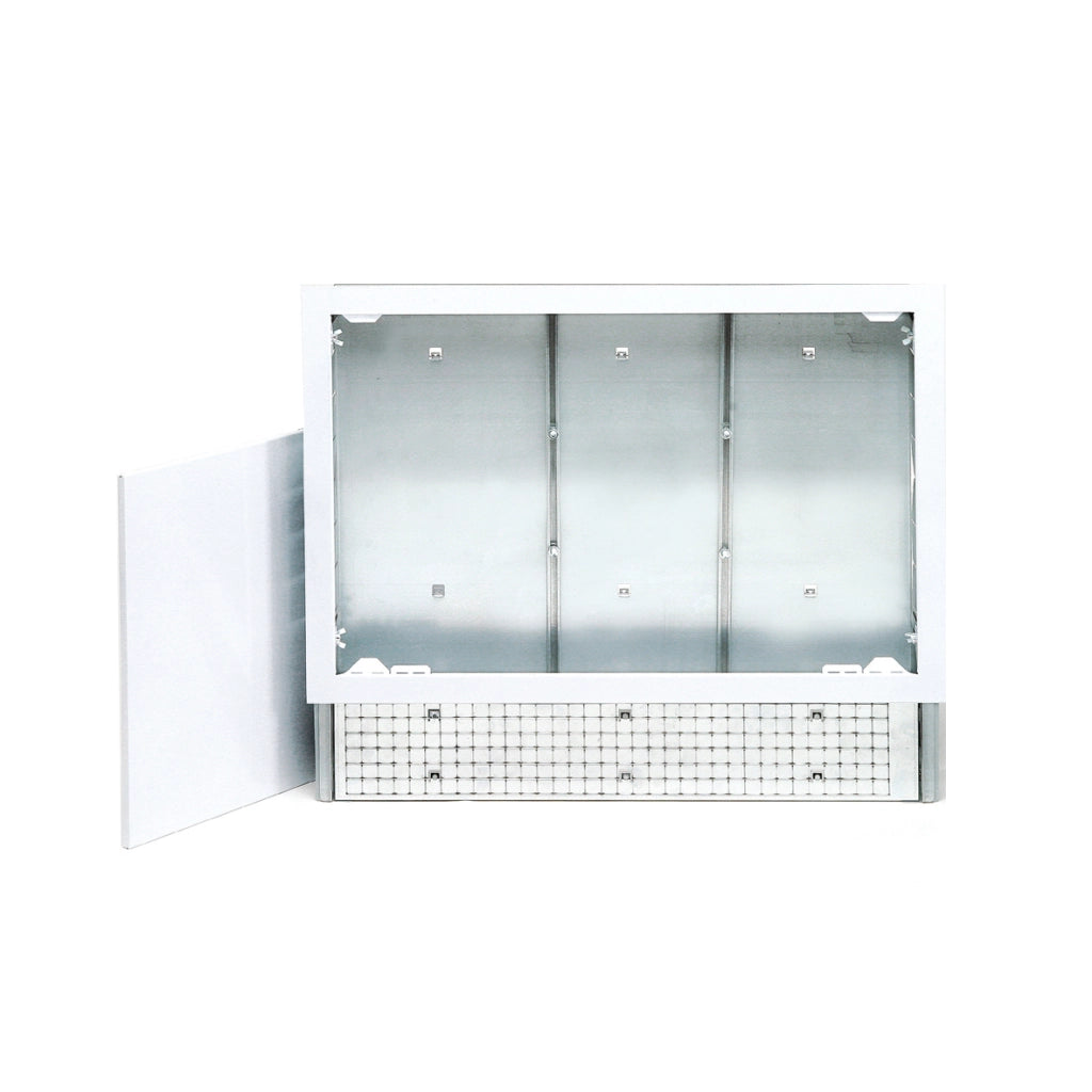 CASSETTA IN METALLO REGOLABILE IN ALTEZZA E PROFONDITA'- cm 85x67x12- TIEMM- pezzi 1