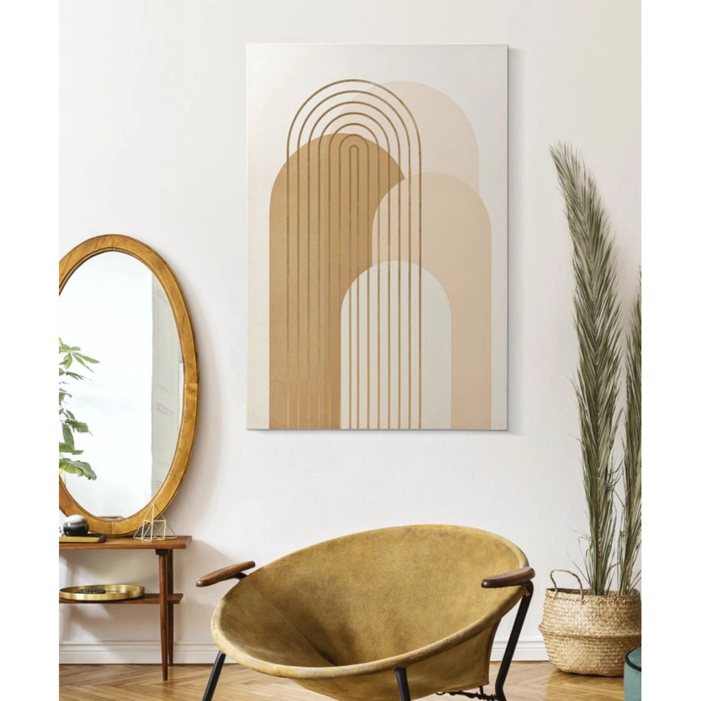Stampa su Tela VKH514, Multicolore, Legno, 80x3x120 cm