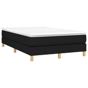 Letto matrimoniale | Letto per adulti | Giroletto a Molle con Materasso Nero 120x190 cm in Tessuto