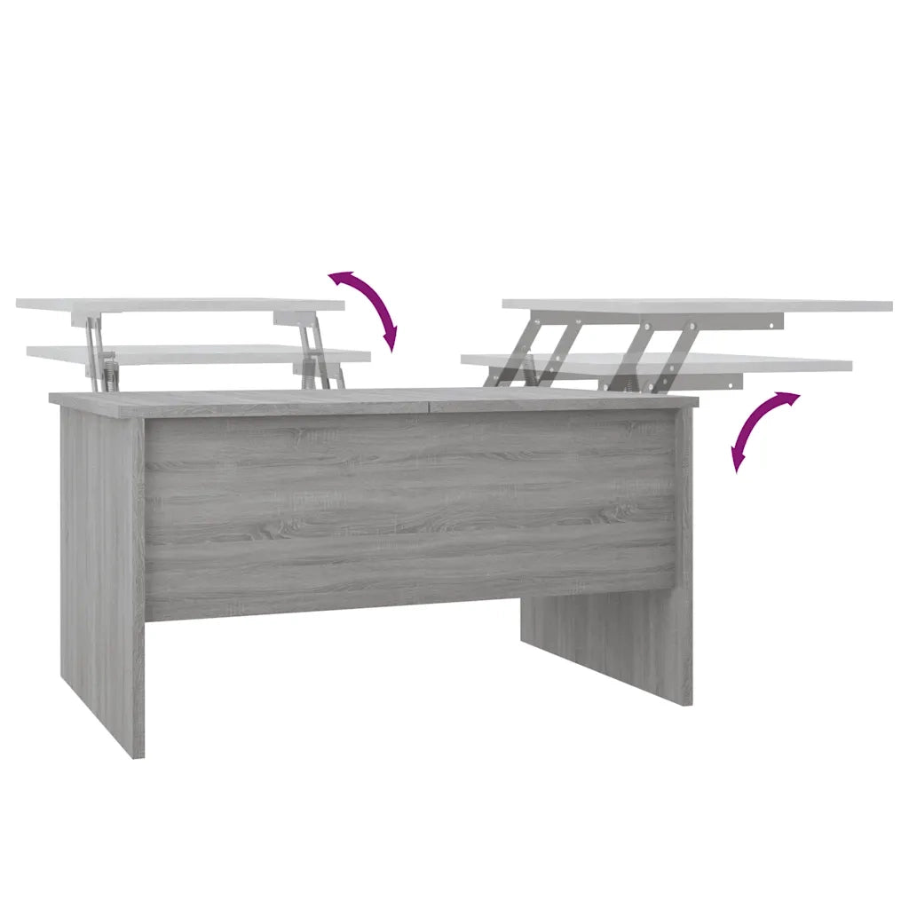 Tavolino salotto | Tavolino da caff¨¨ | Tavolino da Soggiorno Grigio Sonoma 80x50x42,5 cm Legno Multistrato
