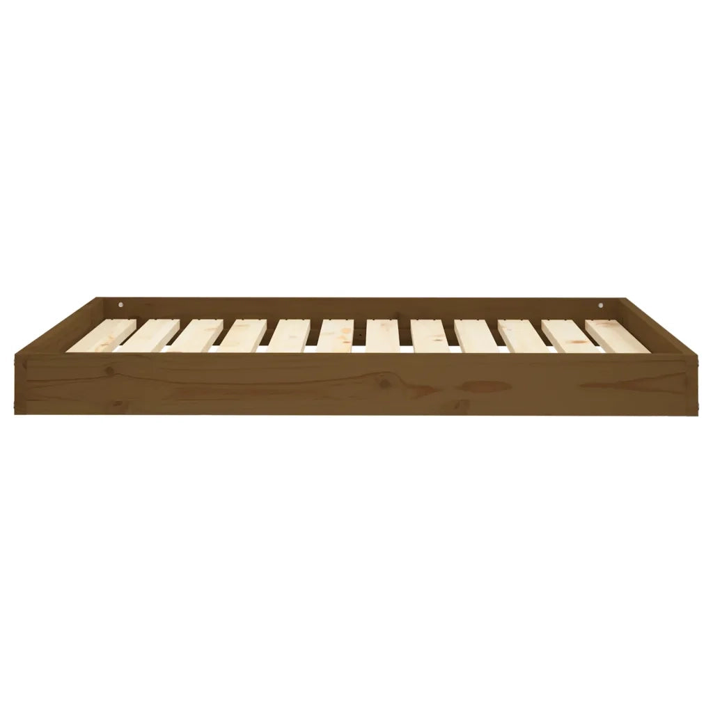 Cuccia per Cani Miele 101,5x74x9 cm in Legno Massello di Pino