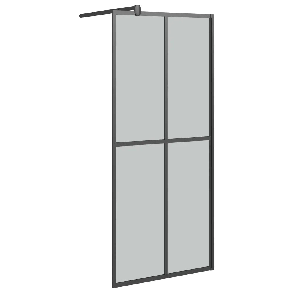 Cabina Doccia 80x195 cm con Vetro Temperato Scuro 151884