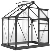 Serra Giardino Policarbonato Alluminio ¨C Zephmum ¨C Grigio 190x132x201 cm
