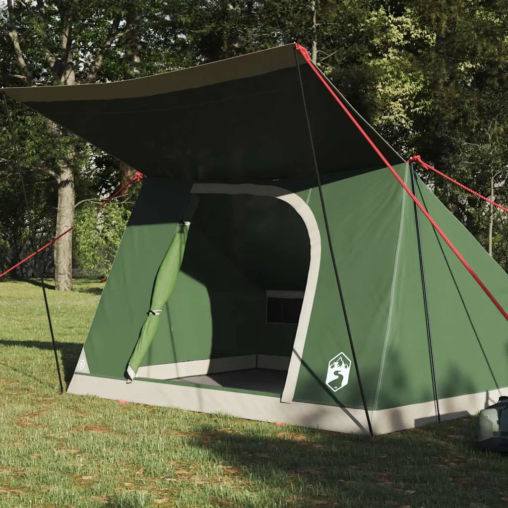 Tenda da campeggio con tetto Verde 223 x 163 x 130 cm taffetà 42001190