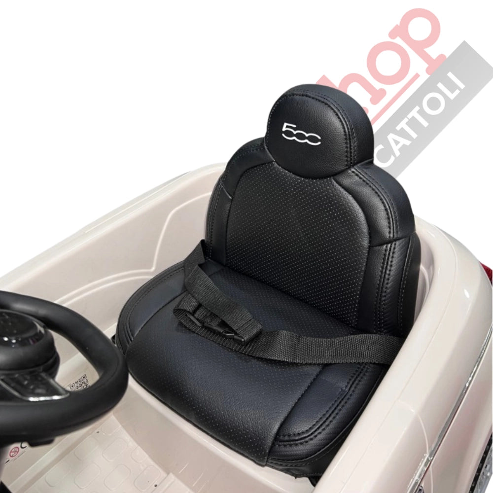 Tecnobike Shop Auto Elettrica per Bambini Fiat 500e 12V-Beige