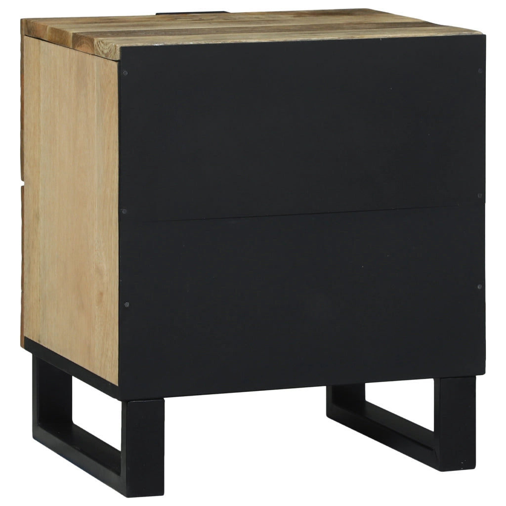 Mobile da letto 40x33.5x46 cm in legno massello di mango e legno ingegnerizzato