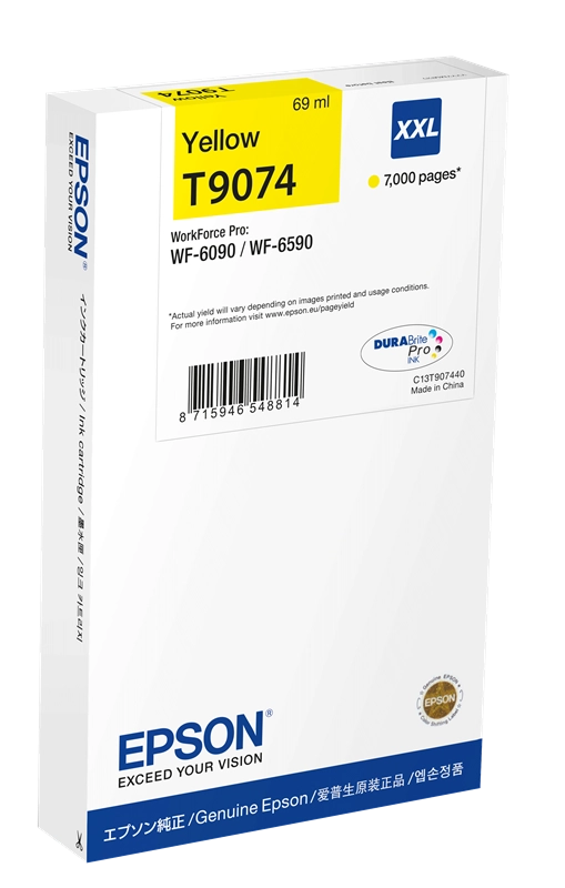 Epson C13T90744N cartuccia d'inchiostro 1 pz Originale Resa extra elevata (super) Giallo
