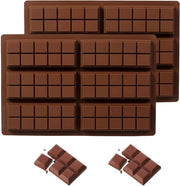 Forma in silicone per 6 barrette di cioccolato - BPA libero - trattamento antiaderente - resistente al calore - ideale per dessert - cioccolato - siero aromatico - marrone - facile da usare - sostenibile .