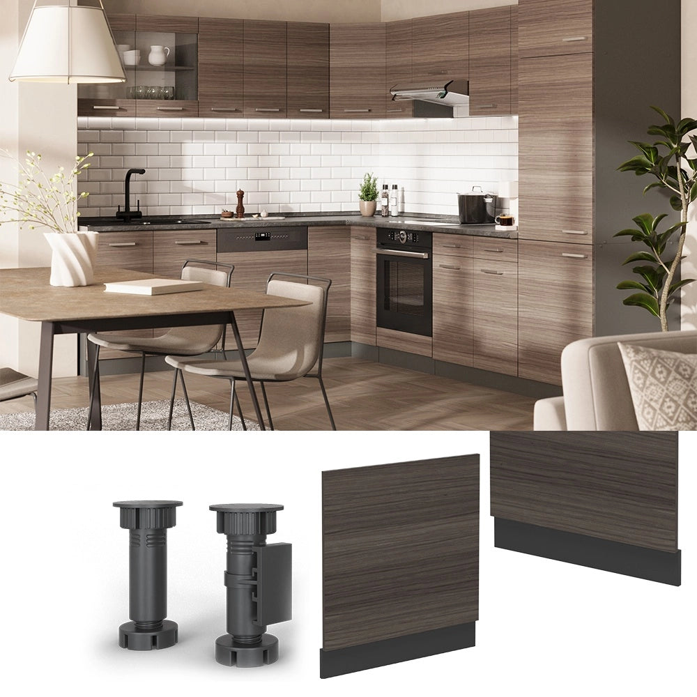 Pannello frontale R-Line Grigio nobile/Antracite 60 cm senza piano di lavoro Vicco