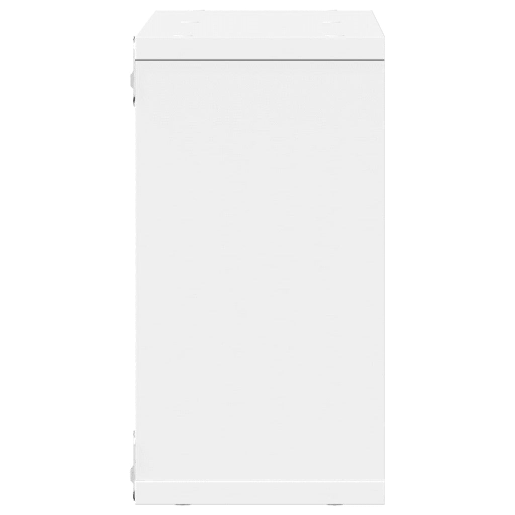 Mobile a Parete 60x16x30 cm Bianco in Legno Multistrato 854877