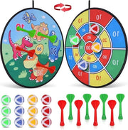 Tavolo da dart per bambini con tema dei dinosauri e gioco con elastici - regalo per ragazzi e ragazze 3-12 anni - giochi all'aperto - giochi di festa Tavolo da dart