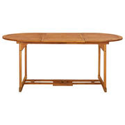 Tavolo da Pranzo per Esterni 180x90x75cm Legno Massello Acacia 315948