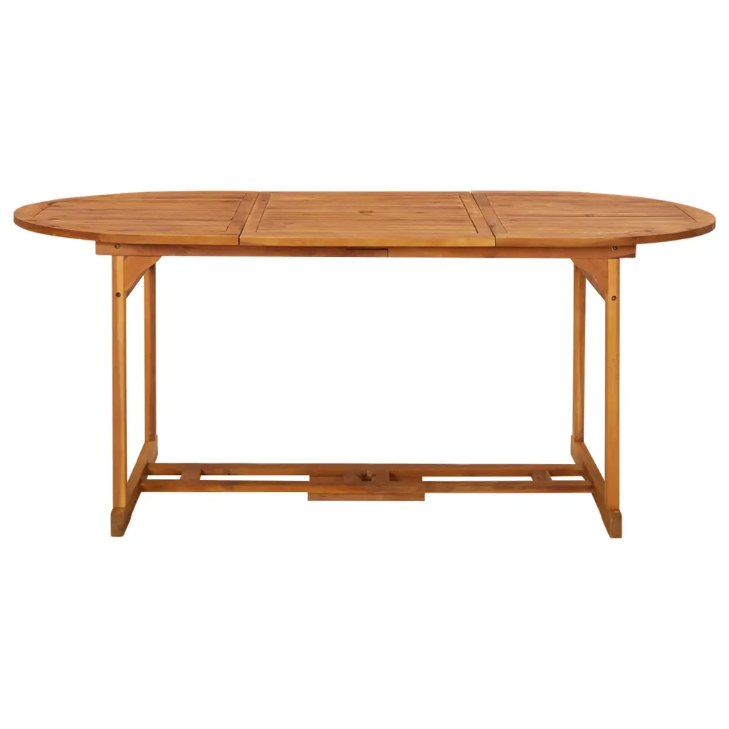 Tavolo da Pranzo per Esterni 180x90x75cm Legno Massello Acacia 315948