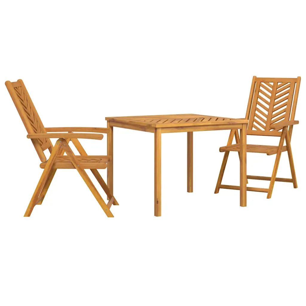 Set da Pranzo per Giardino 3 pz | Set Salotto da Giardino Marrone
