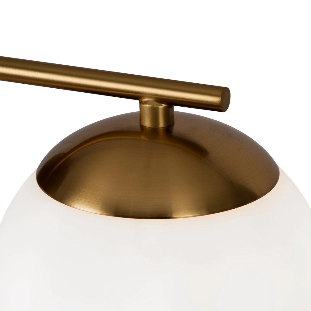 Applique Maytoni Marble MOD187WL-01BS ottone sfera bianca