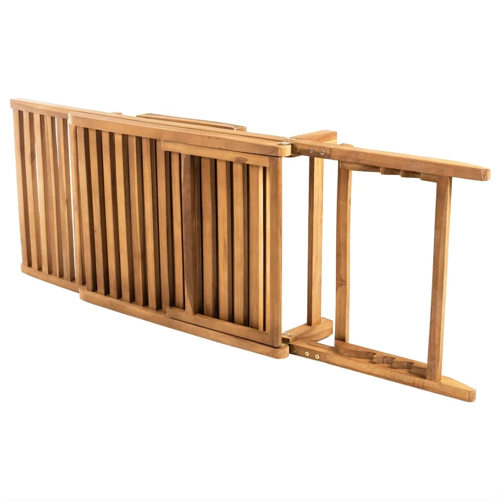 Lettino Prendisole in Legno Massello di Teak 316151