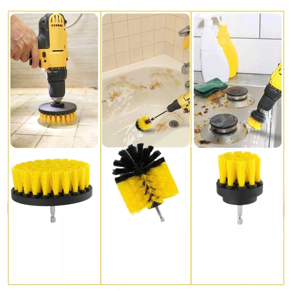 Set di Spazzole per Trapano – 12 Pezzi per Pulizia Universale | Alta Qualità, Compatibile con Trapani 1/4"