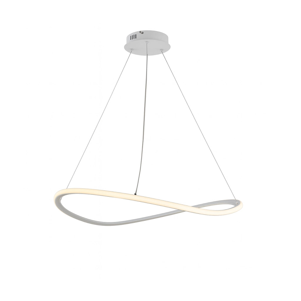 Sospensione Moderna Darwin Plastica Bianca Led 40W Dimmerabile 3000-4000-6000K